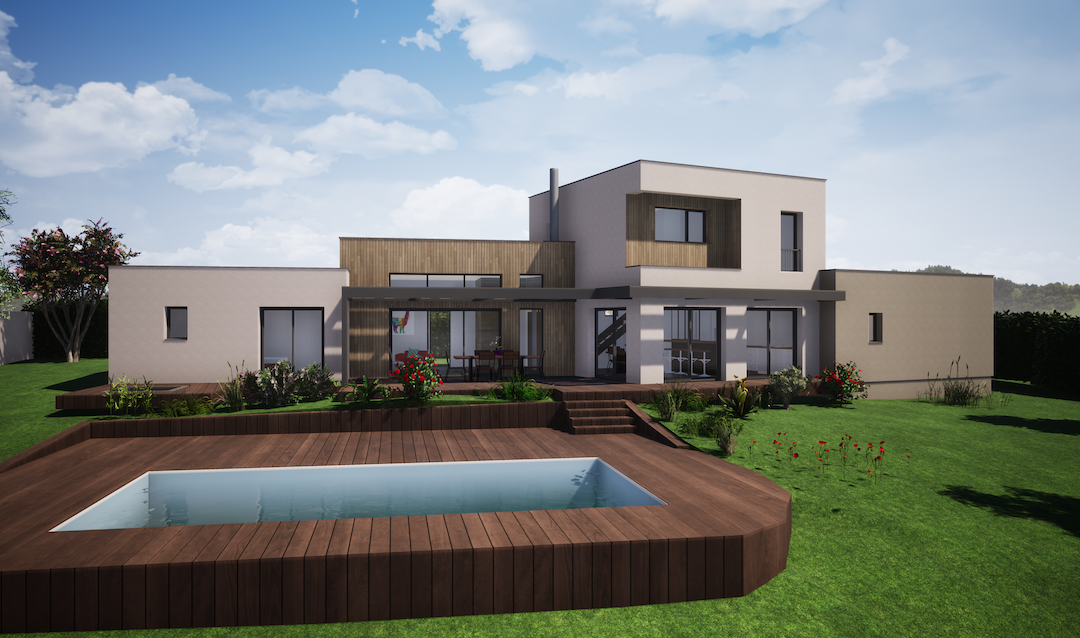 Maison individuelle toit terrasse – Boën sur Lignon (42)