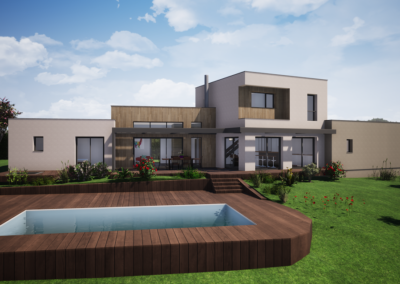 Maison individuelle toit terrasse – Boën sur Lignon (42)