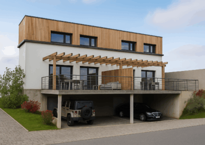 Création d&rsquo;un immeuble de deux logements en duplex